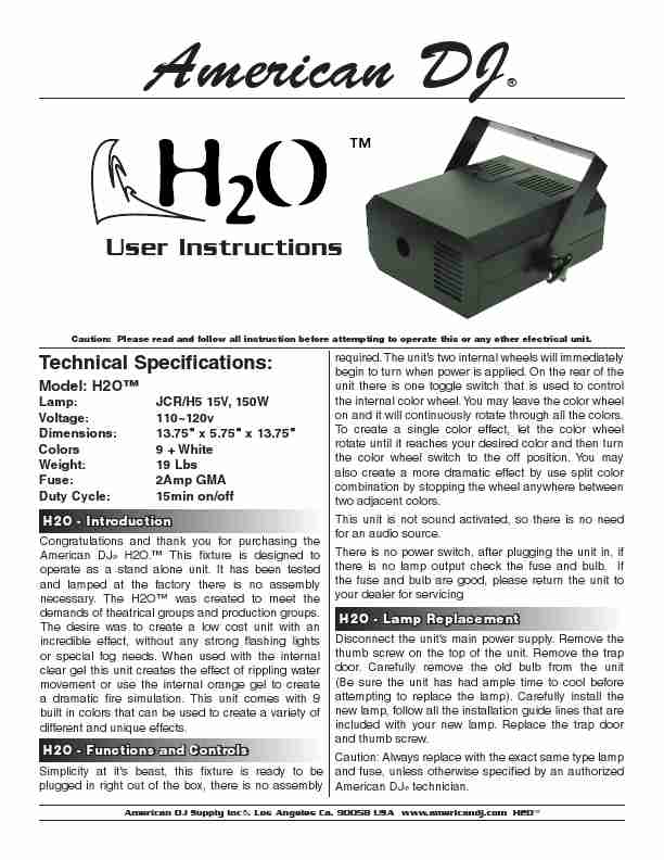 American DJ DJ Equipment H2O-page_pdf
